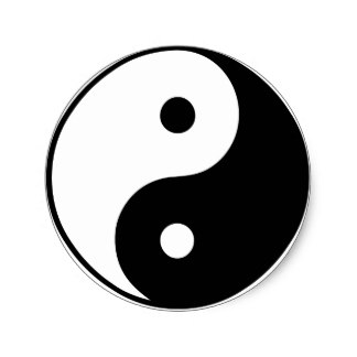 Yin Yang Sign Stickers | Zazzle