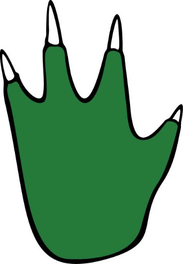 Monster footprint clipart