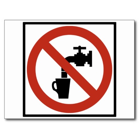 Do Not Drink The Water Sign Clipart - Free to use Clip Art Resource