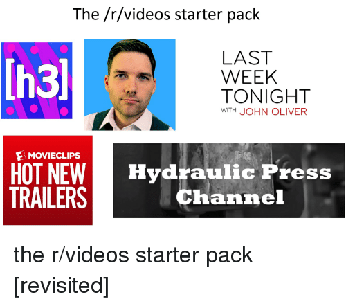 Starter Packs Meme: Thervideos Starter Pack LAST WEEK TONIGHT WITH ...