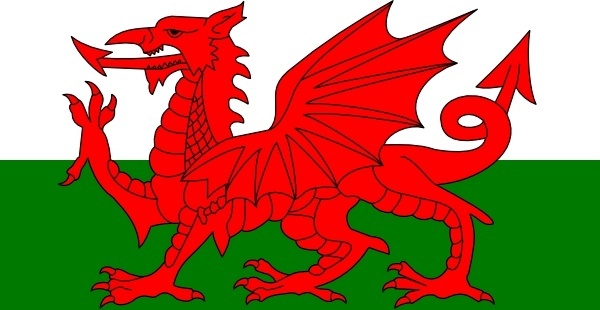 Welsh flag clipart