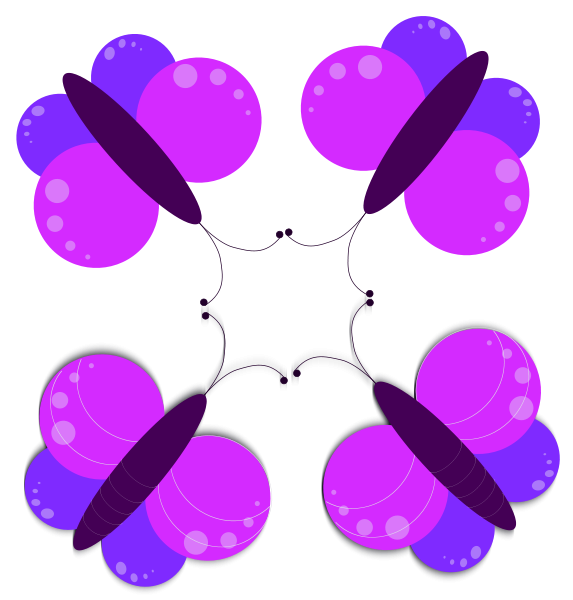 Butterfly Balloons large 900pixel clipart, Butterfly Balloons ...