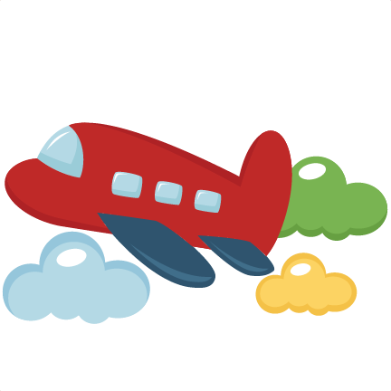 Kids airplane clipart