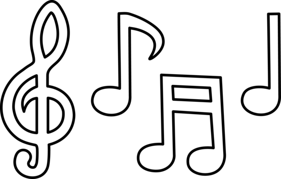 Music Notes Coloring Pages - Free Clipart Images