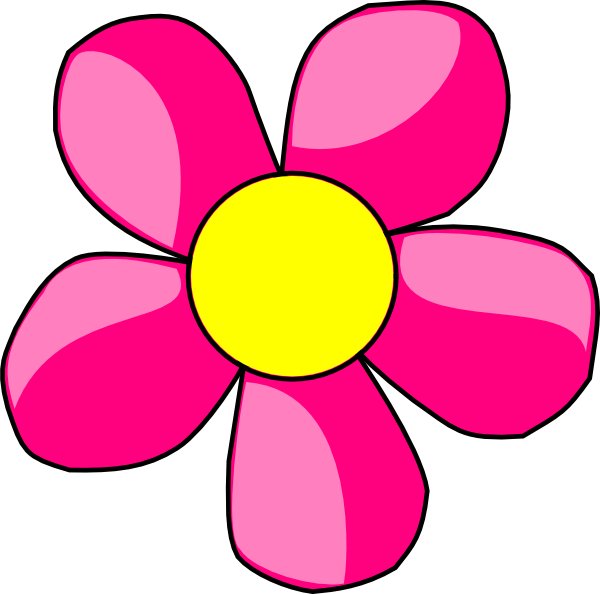 Cartoon Pink Flower | Free Download Clip Art | Free Clip Art | on ...