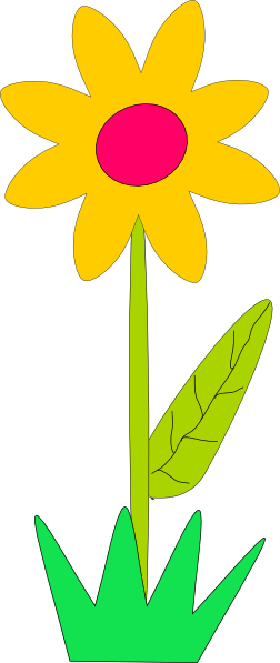Row Of Spring Flowers Clipart - Free Clipart Images