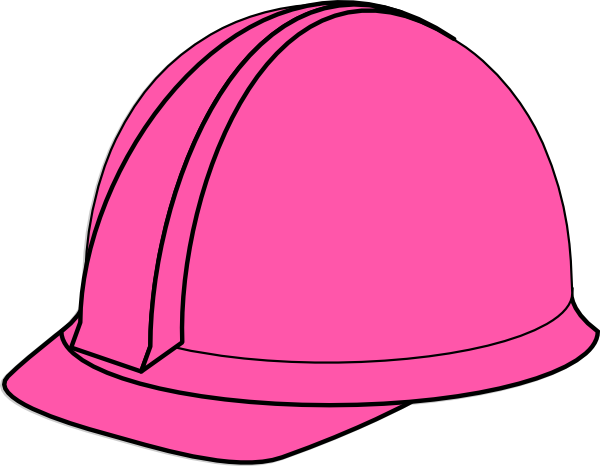 Pink Hard Hat Clip Art - vector clip art online ...