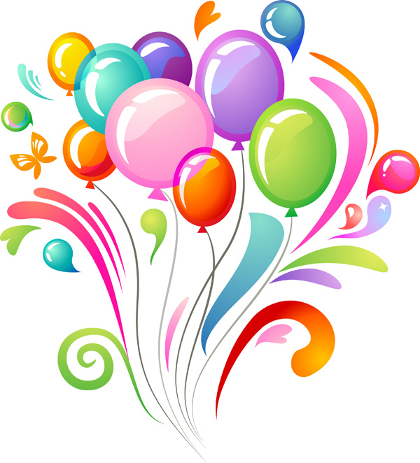 Colorful balloon clip art_Download free vector,3d model,