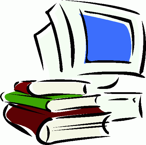 computer_&_books clipart - computer_&_books clip art