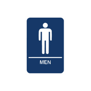 Ada Men Restroom Sign With Braille At Hand Dryers And More - Clipart 