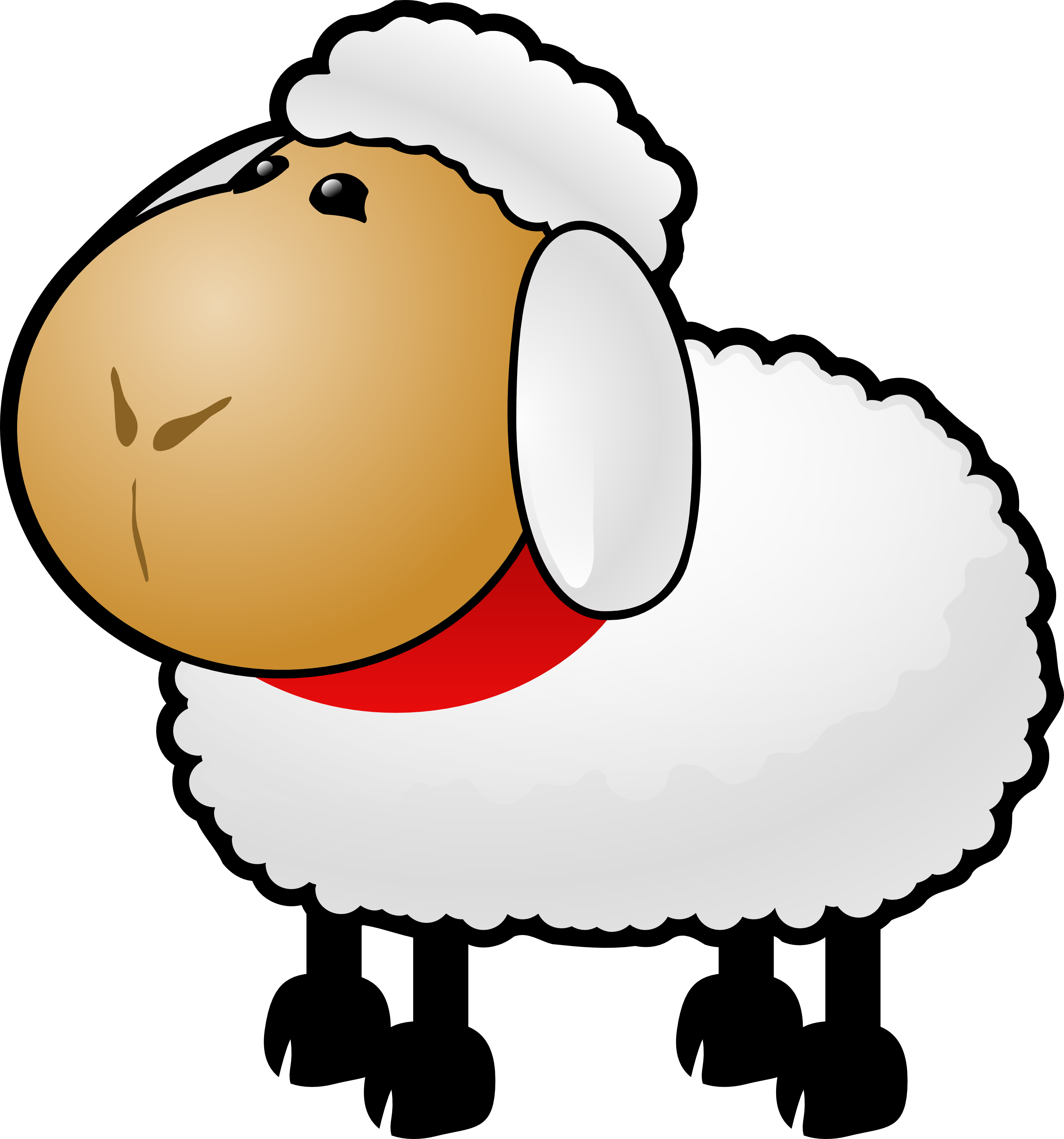 Free Cartoon Sheep Clipart Illustration | HomeImprovementBasics.