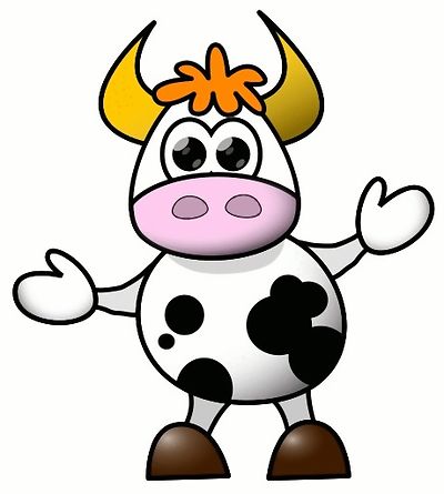 Free Stock Photos | Cartoon Cow Illustration | # 1067 ...