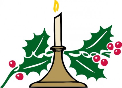 Christmas Candle clip art Vector clip art - Free vector for free ...