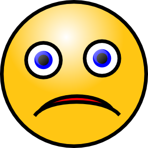 Sad Smiley clip art Free Vector