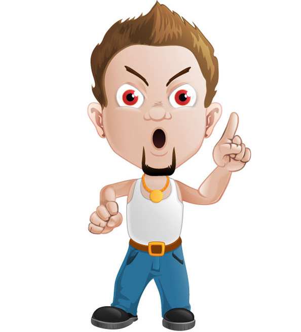 Bad Boy Character Free Vector | free vectors | UI Download