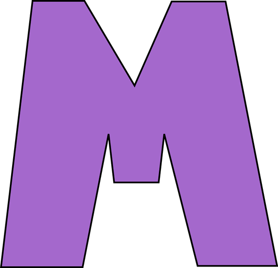 Letter m clipart graphics