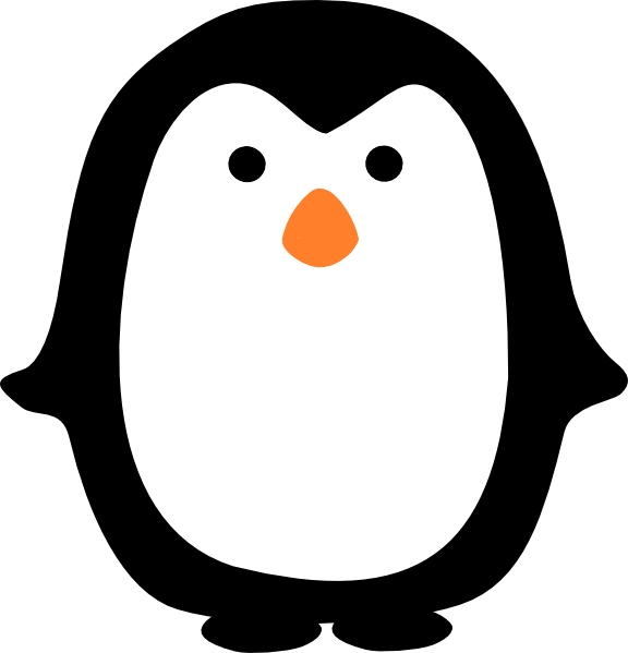 Cute penguin clipart outline - ClipartFox