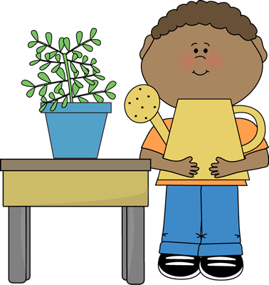 Kids planting clipart