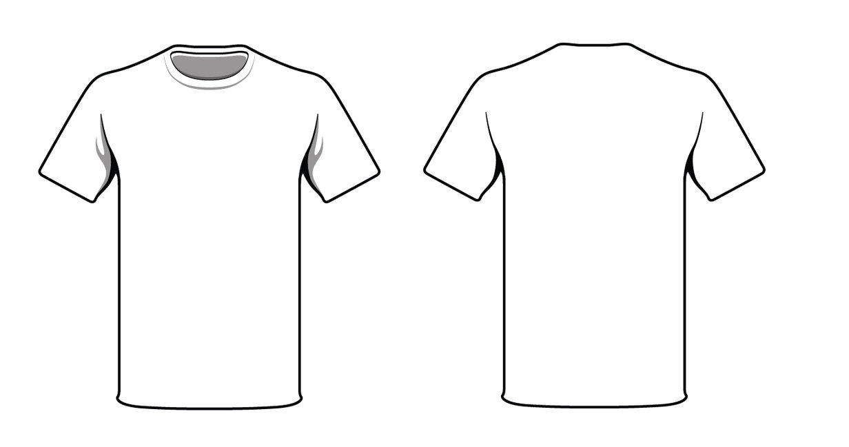 Blank White T Shirt Template - ClipArt Best