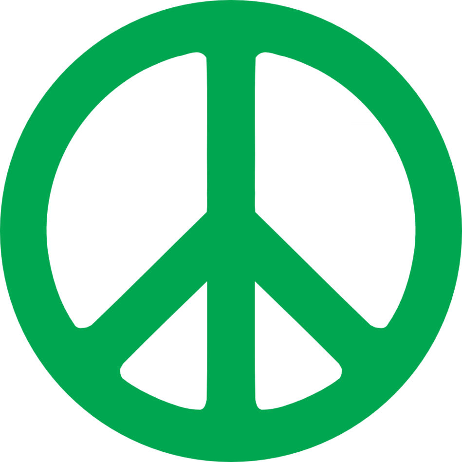 Iran Green Peace Sign Flags Symbol CND Logo Clipart - Free to use ...