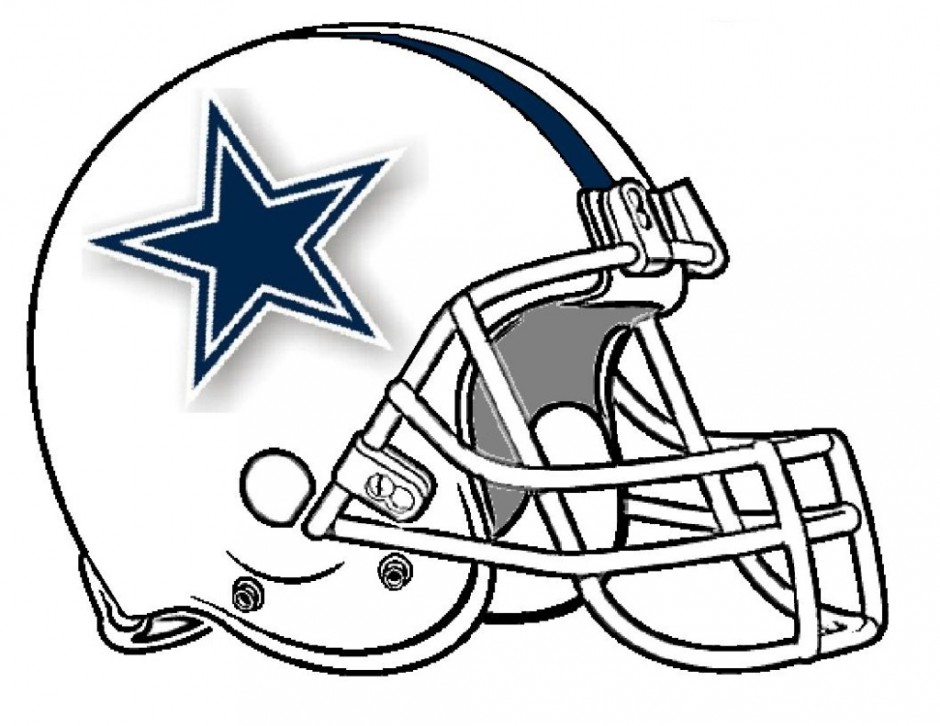 Dallas cowboy helmet clipart