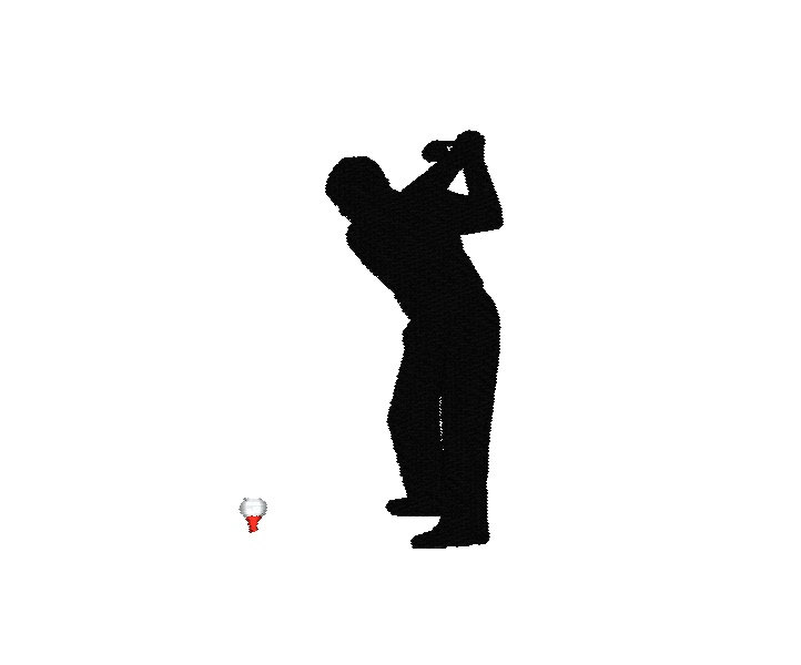 Golf silhouette | Etsy