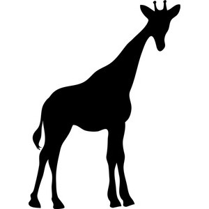 Giraffe clipart black - ClipartFox