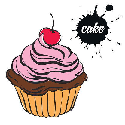 Cupcake Swirl Clip Art, Vector Images & Illustrations