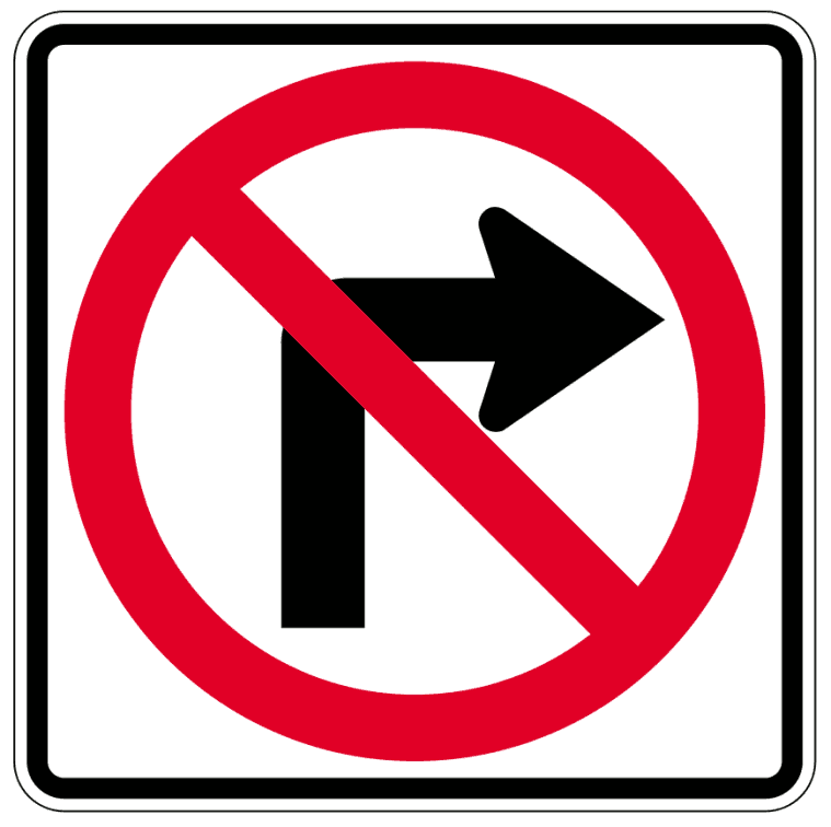 Turn right clipart