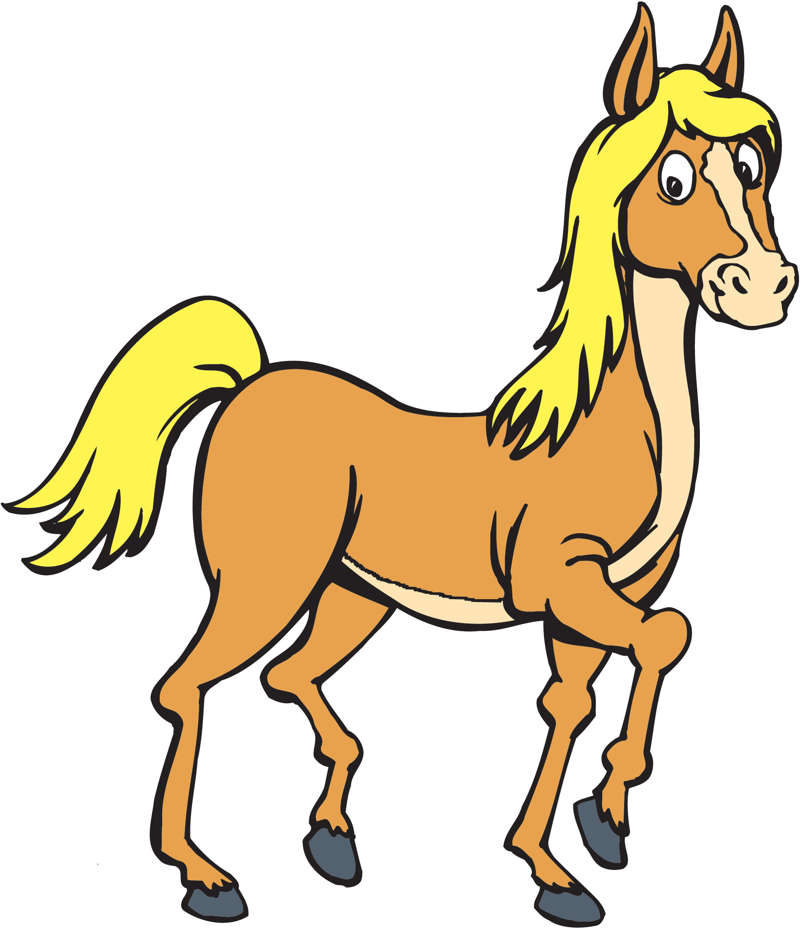 Cute horse clipart