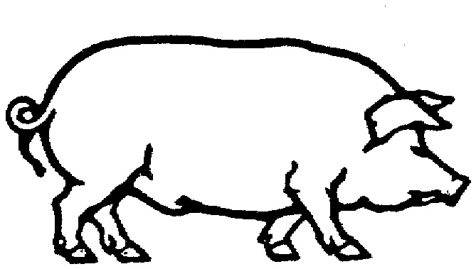 pig clipart outline – Clipart Free Download