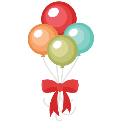 Birthday balloons balloons clip art and balloon bouquet on - Clipartix