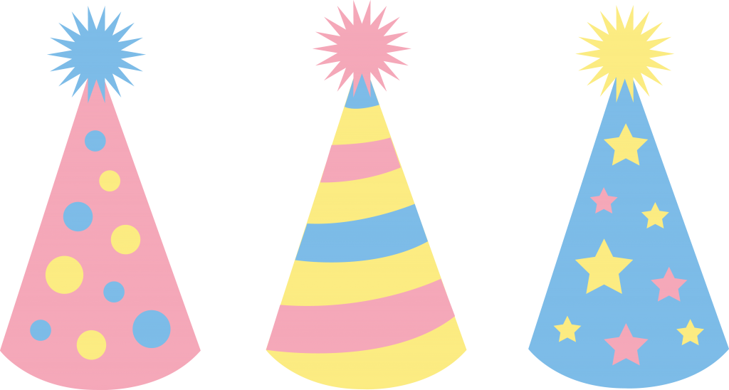 Birthday hats clipart