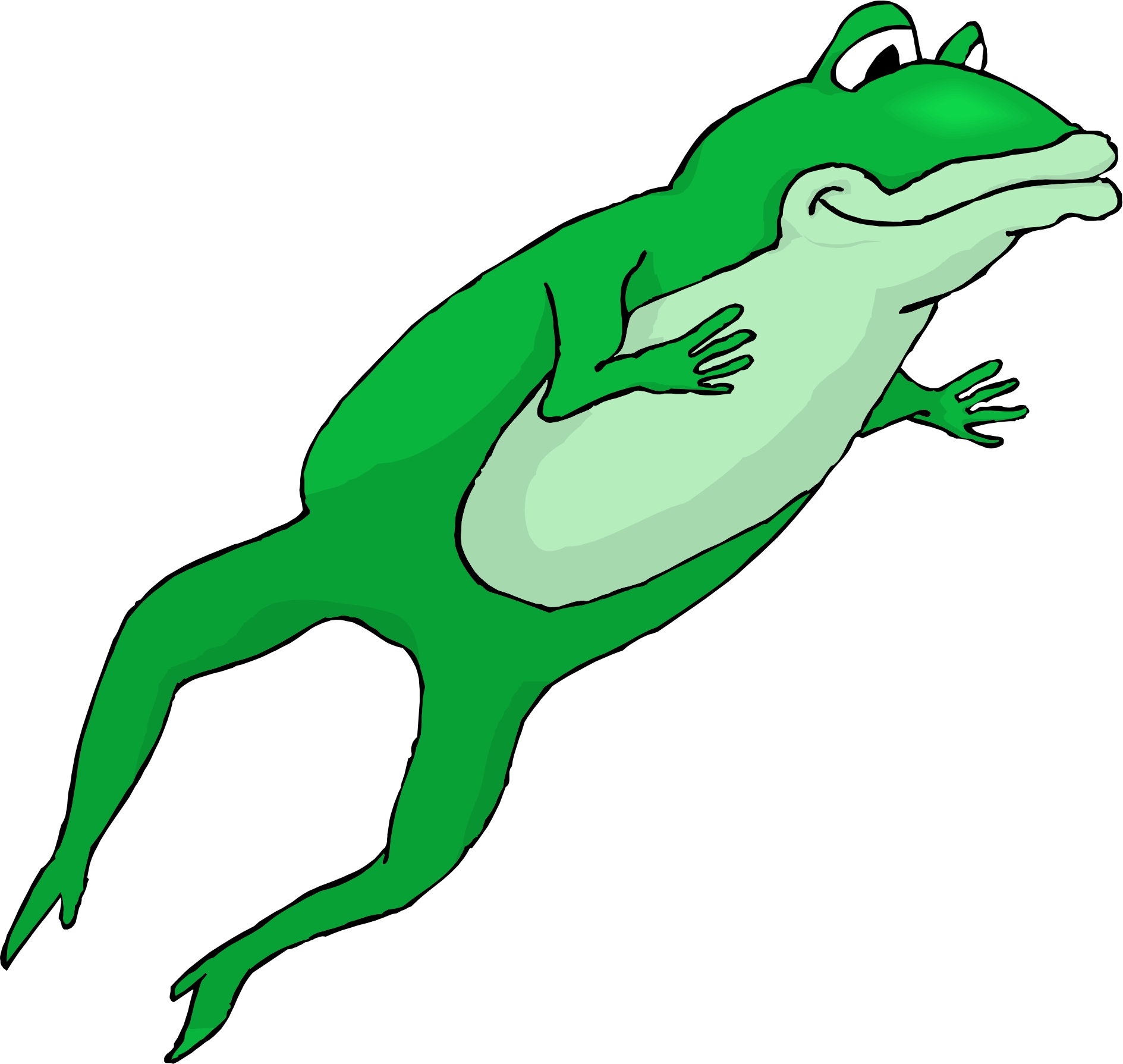 Jumping Frog Clipart