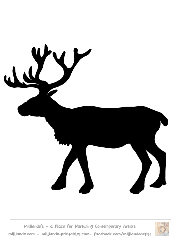 Reindeer, Clip art and Black silhouette