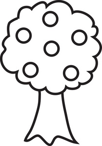 Clipart black and white trees - ClipartFox