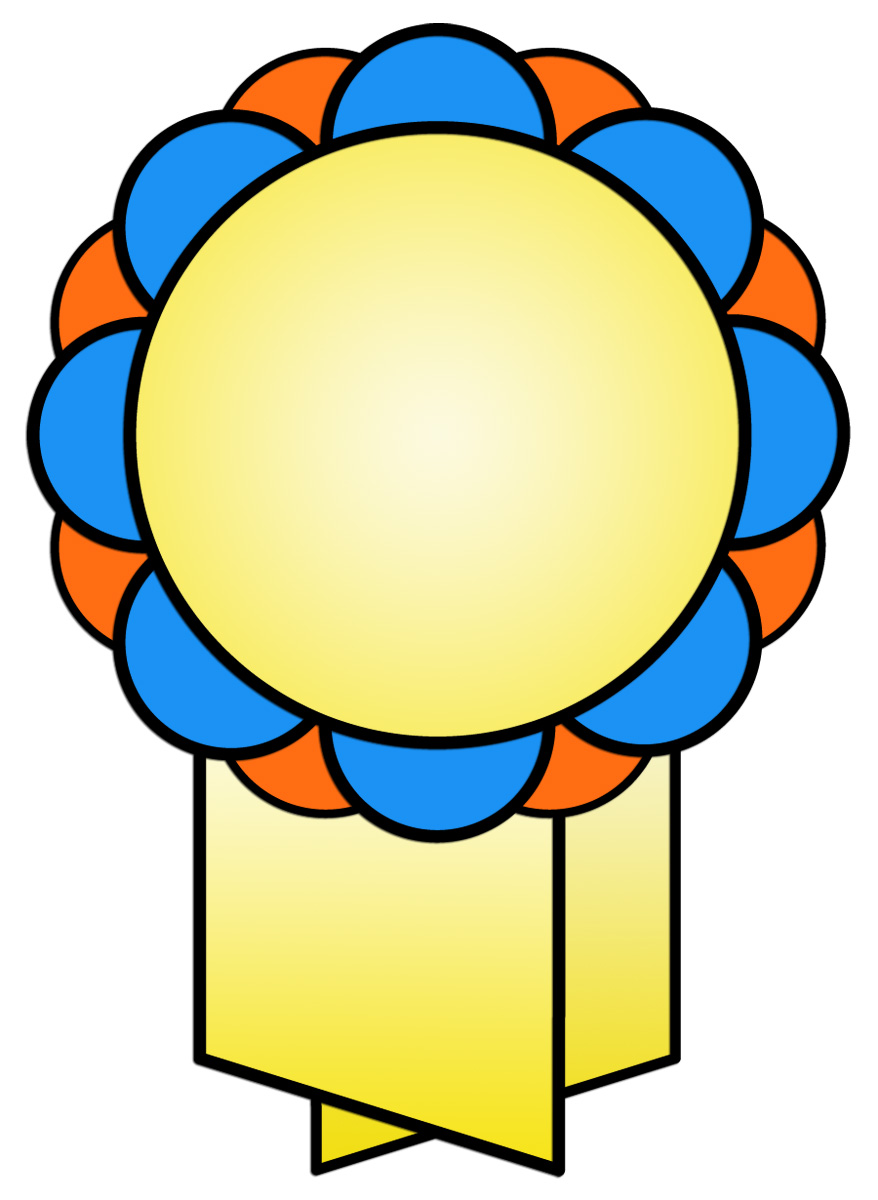 Ribbon recognition clipart