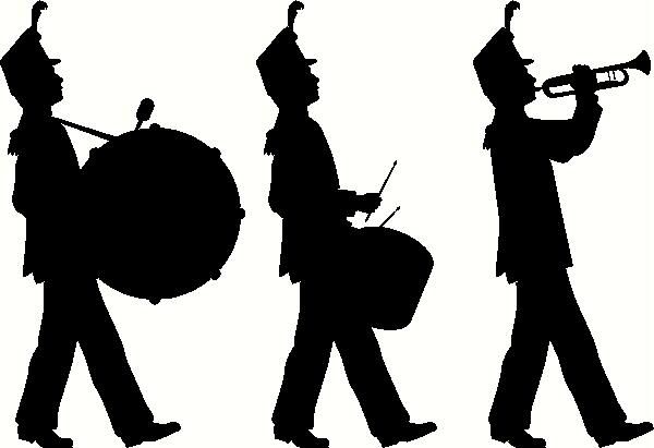 Marching band clipart graphics