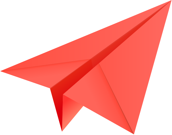 Red Paperplane Clip Art - The Cliparts