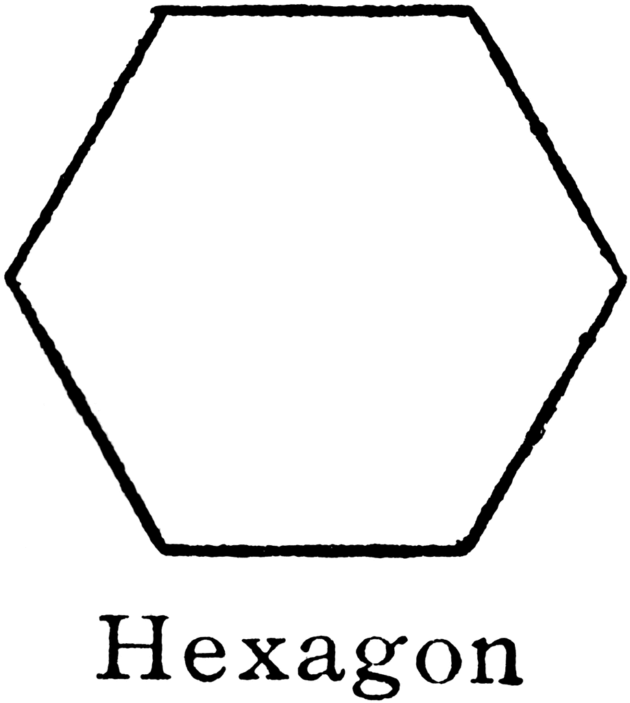Hexagon clip art free