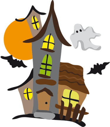 Haunted House Kids Sticker - TenStickers