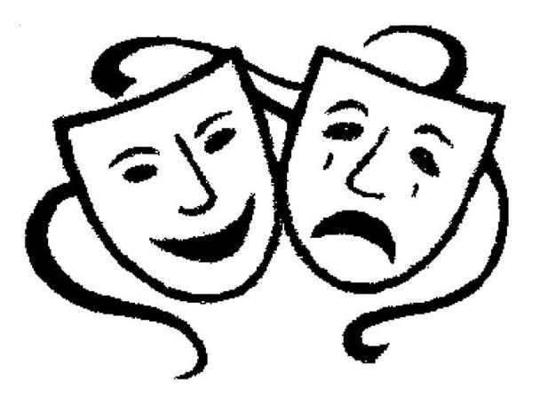 Theater Masks Drawings Clipart - Free to use Clip Art Resource