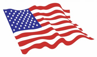 American flag vector clipart free