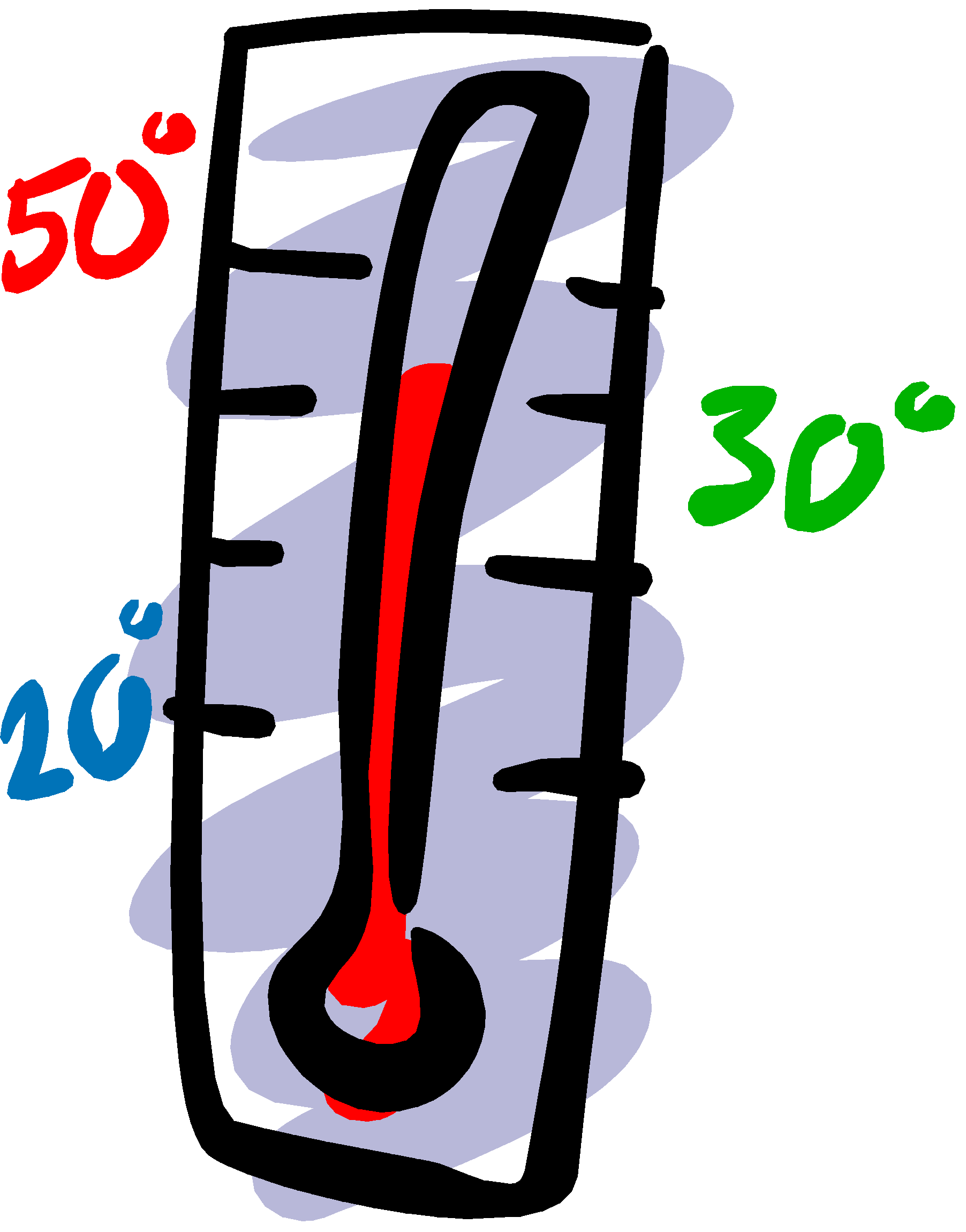 Cold thermometer clip art