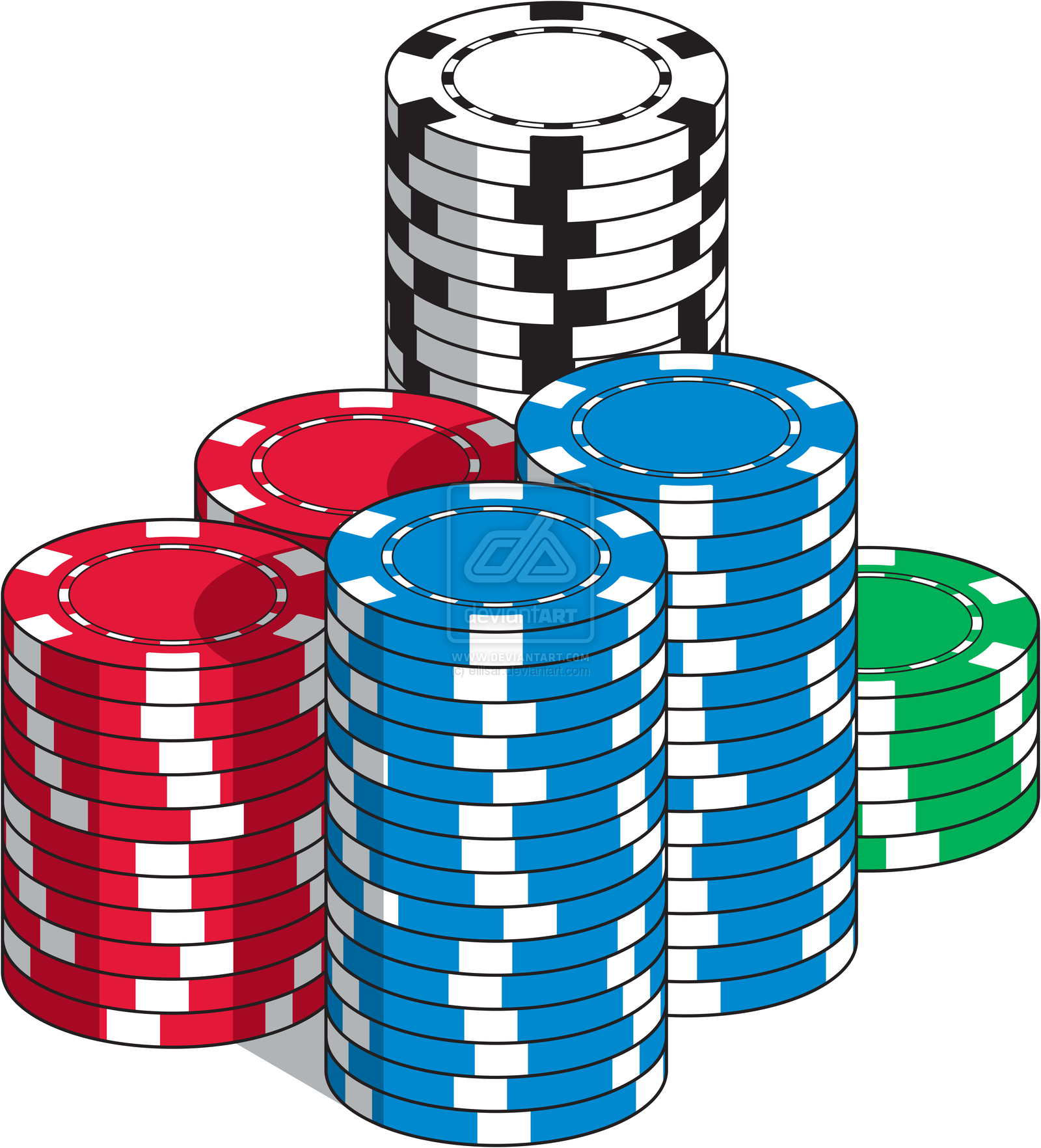 Gambling Borders Clipart