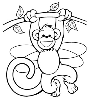 Cute monkey, Monkey and Coloring sheets