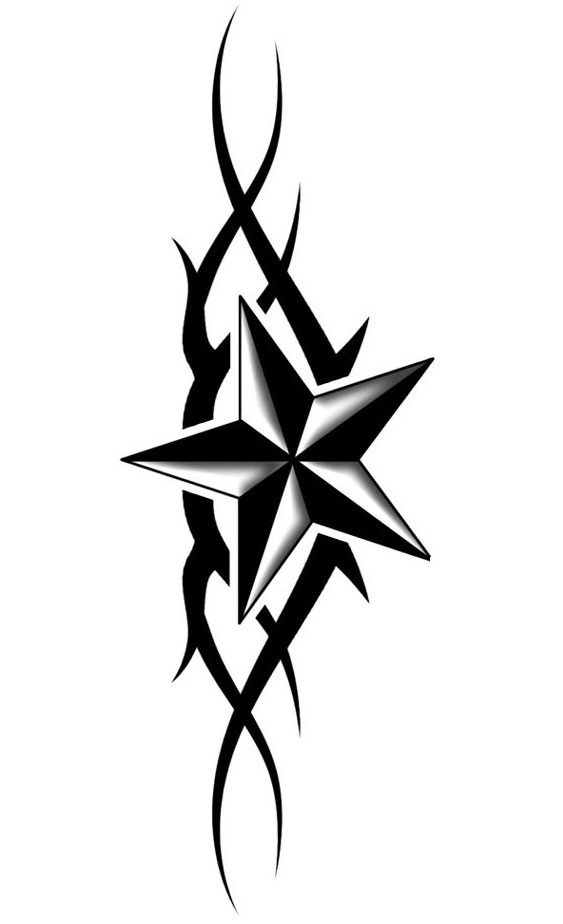 Star Flower Tattoos - ClipArt Best