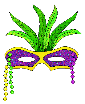 Mardi Gras Beads Clipart