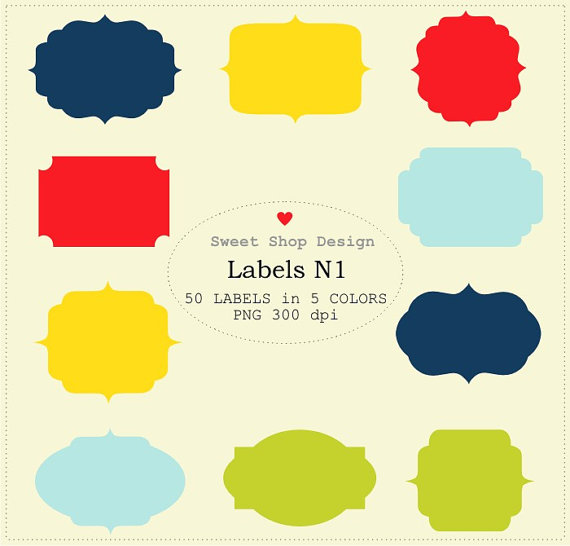 Free Label Clip Art