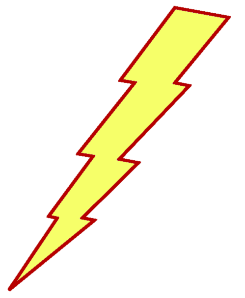 Clip art lightning bolt